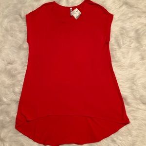 Red Azules hi low top /dress size XL